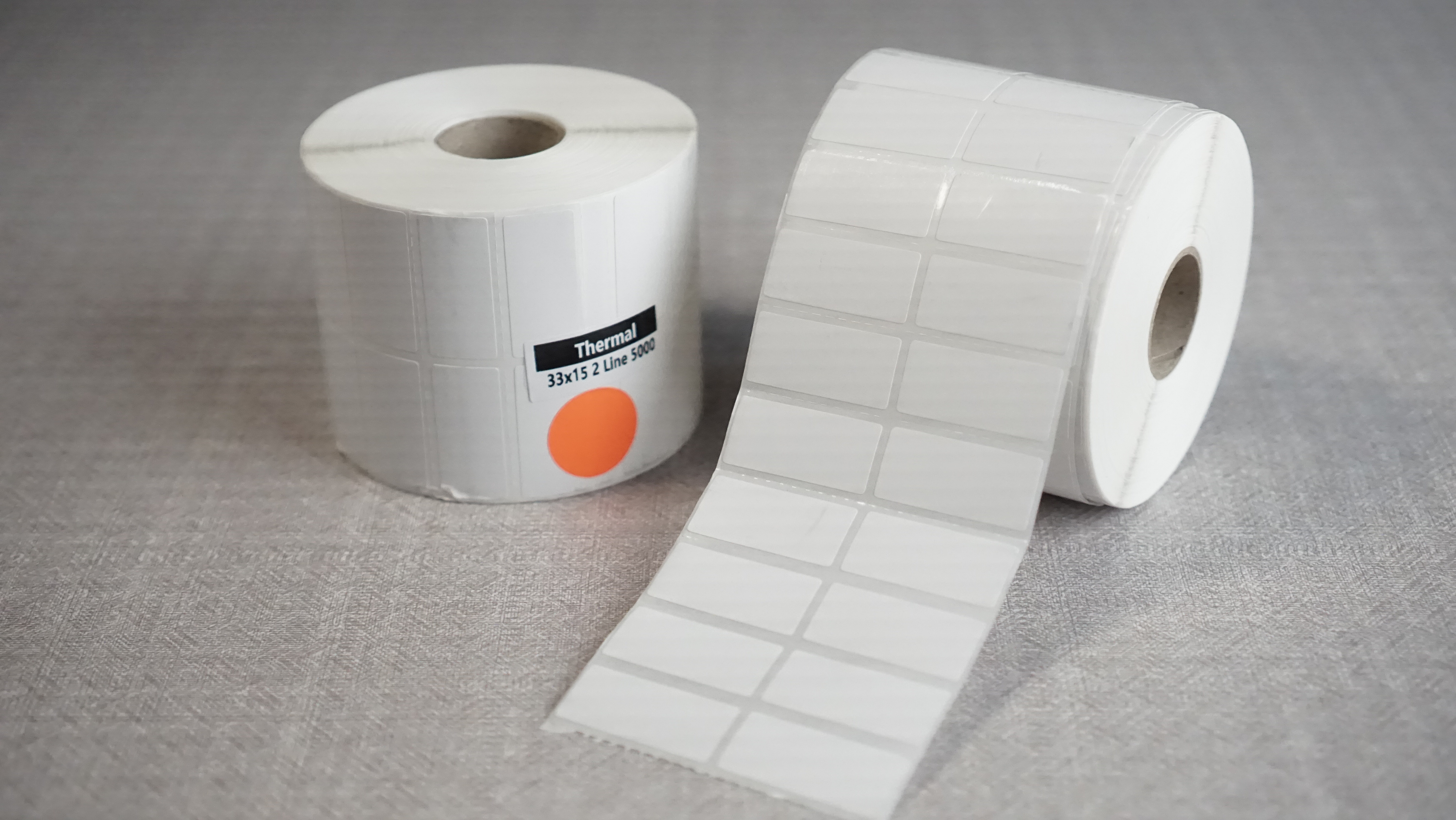 Label Direct Thermal 33x15 2 Line isi 5.000 Core 1 inch (Tanpa Pakai Ribbon)