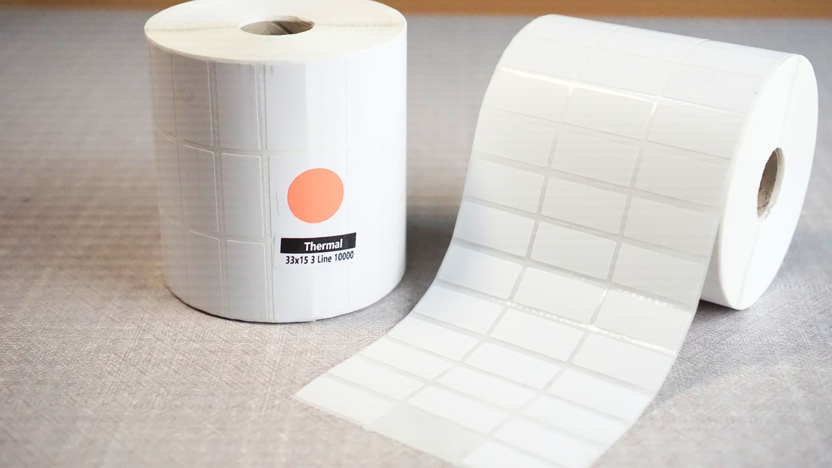 Label Direct Thermal 33x15 3 Line isi 10.000 Core 1 inch (Tanpa Pakai Ribbon)