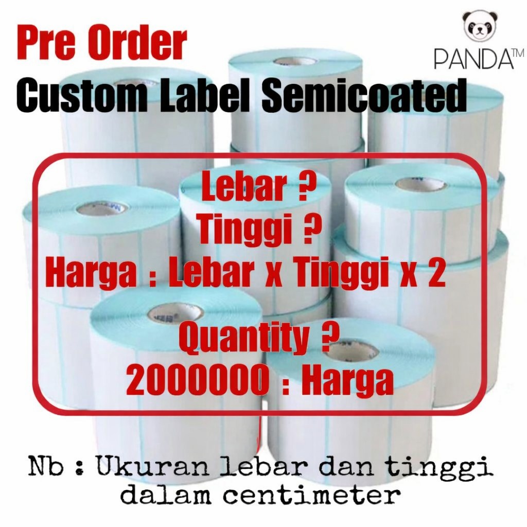 Pre-Order Custom Label Semicoated Polos