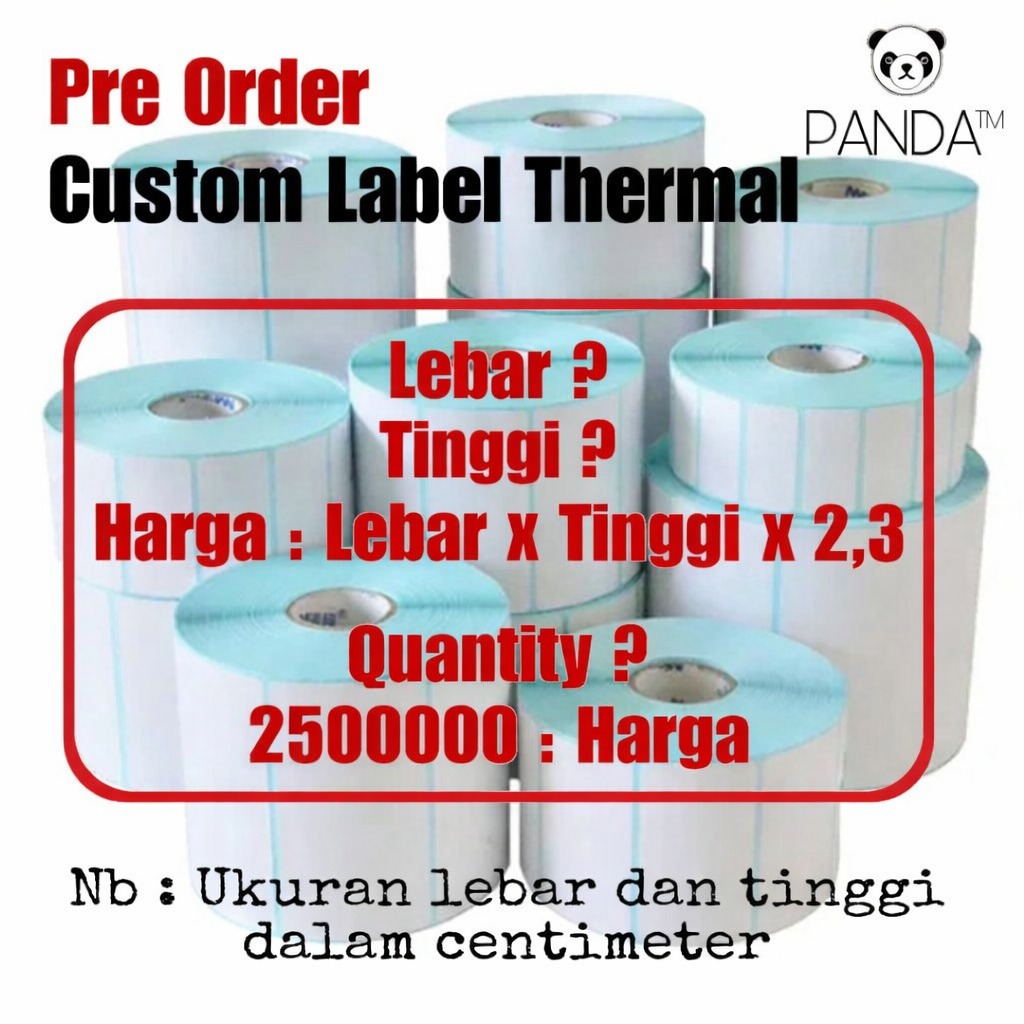 Pre-Order Custom Label Thermal Polos